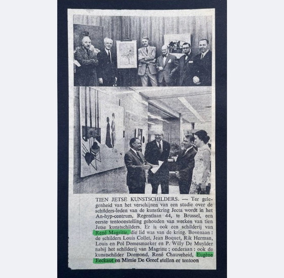 Image 1 of Eugène Eechaut (1928-2019) - Set of 4 Works, 1974/76