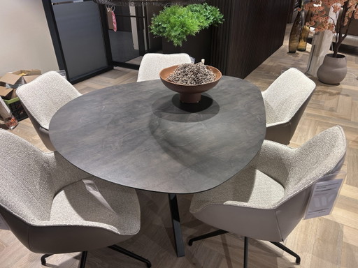 Set di 5 sedie da pranzo Kiq – Bree's New World, eetkamerstoelen, Plastic, Textile (photo 2 of 5)