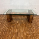 Table en verre Mid Century, 1970