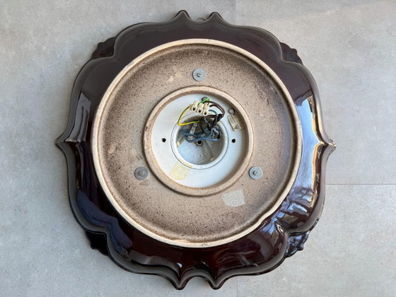 1 specchio grande in ceramica vintage con illuminazione / retroilluminato – Glass (photo 3 of 7)