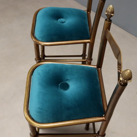 Image 1 of Tabourets en laiton vintage