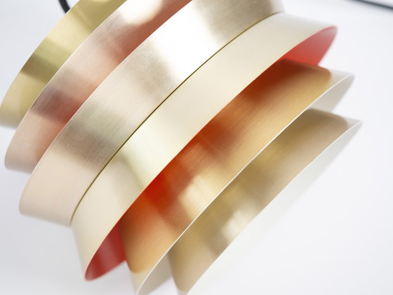 Image 1 of Pair of 2 Swedish Vintage Pendant Lamps Trava by Carl Thore, Granhaga, 1960s