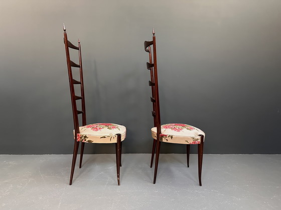 Image 1 of Pair of Paolo Buffa Ladder Chairs