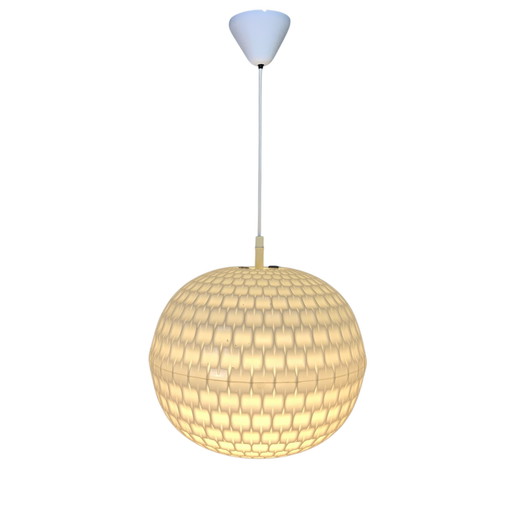 Vintage Pendant Lamp Aloys F. Gangkofner for Erco, Plastic Bulb