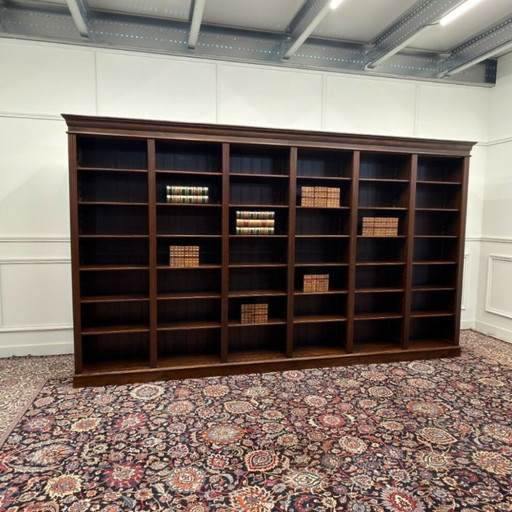 Large Classic English Open Bookcase