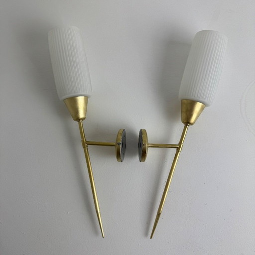 PAAR VINTAGE "MAISON ARLUS" WANDLAMPEN
