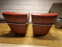 2 fauteuils design en cuir/chrome