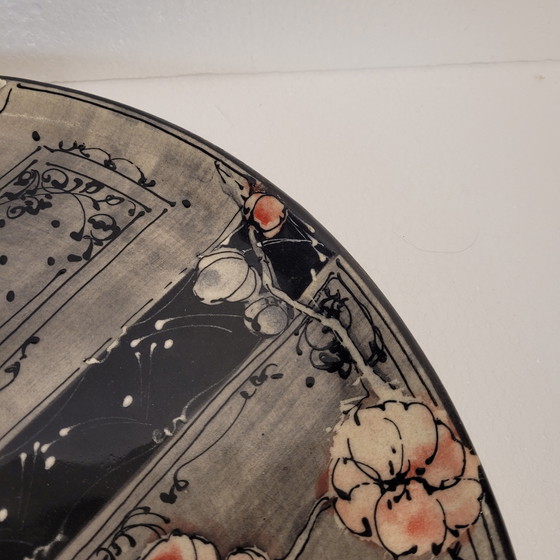 Image 1 of Bandeja de Cerámica con Motivos Florales, Poterie Galtié, 80’s – Francia