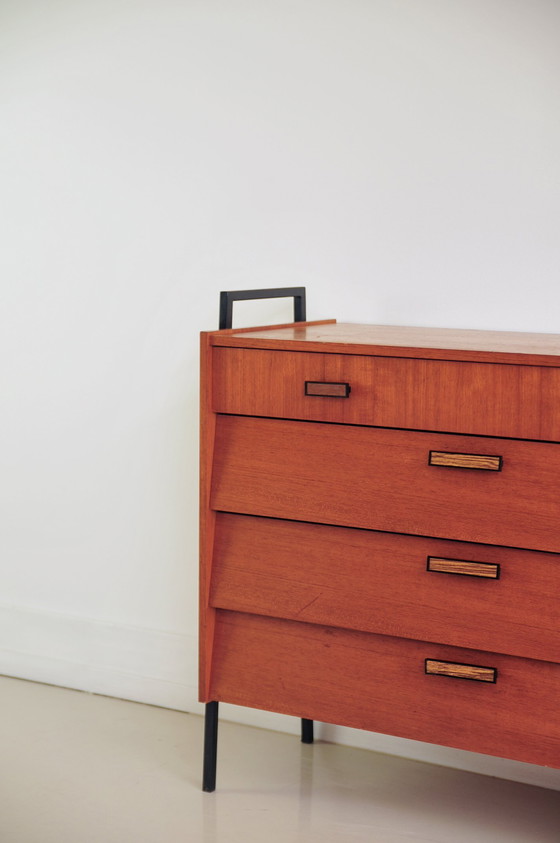 Image 1 of vintage 1950s shoe cabinet