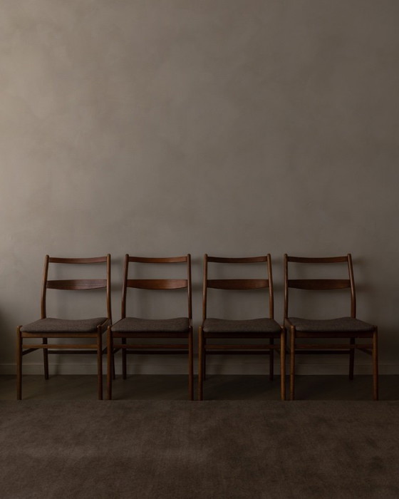 Image 1 of Set of 4 Yngve Ekström ‘Minett’ teak dining chairs for Troeds, Sweden, 1960s