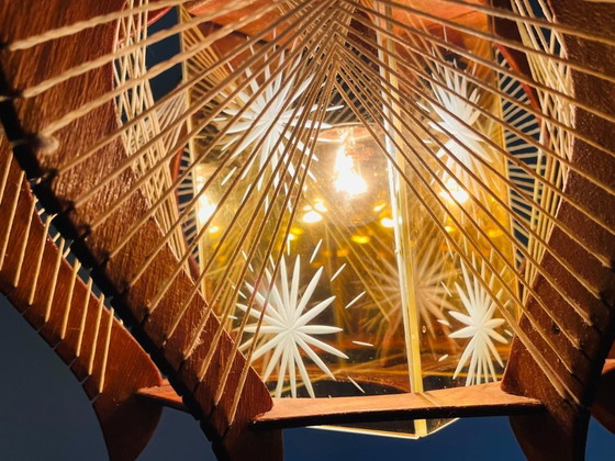 Image 1 of Lámpara colgante de madera Mid Century Modern