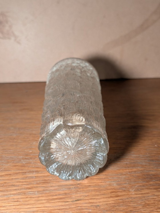 Image 1 of Goebel Charlottenhütten Vase aus dickwandigem, strukturiertem Glas, hergestellt in Westdeutschland.