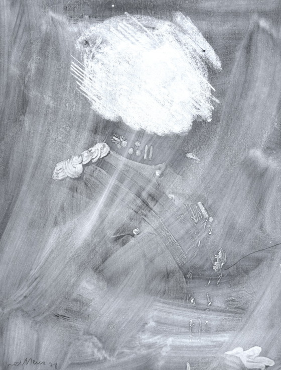 Image 1 of Robert Detheux "Le bel igérant" triptych of paintings, 1978