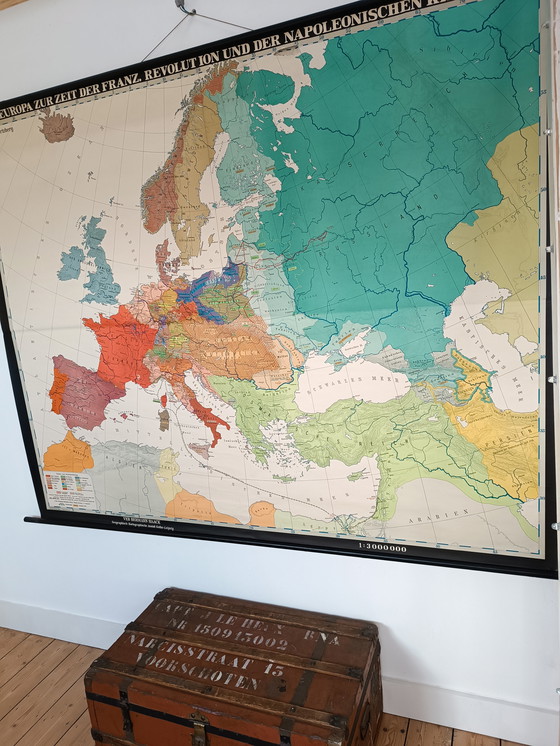 Image 1 of German School Map: Napoleon's Campaigns