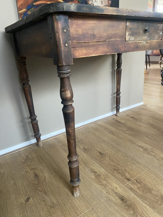 Image 1 of Old antique desk table