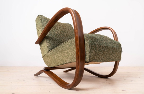 Image 1 of Zeldzame art-deco fauteuils van J. Halabala, model H269, jaren 1930, set van 2