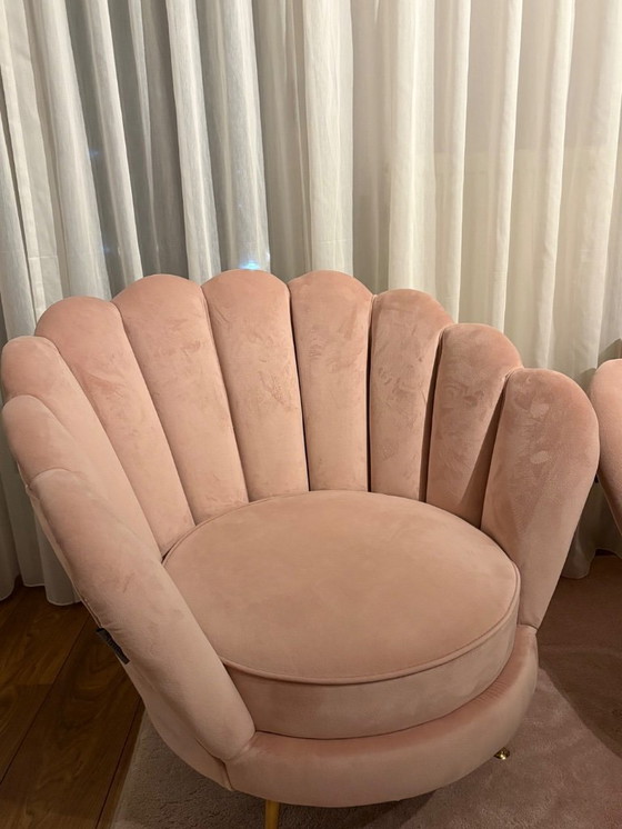 Image 1 of 2x Poltrona Perla di Richmond Interiors – velluto rosa