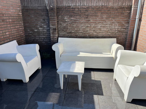 Set da giardino Kartelle Bubble Club in zinco bianco