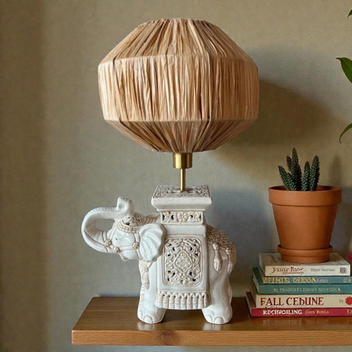 Lampe de table éléphant