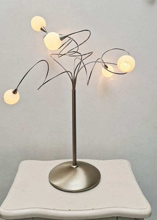 Lampada da tavolo Snowball a 6 punti - Harco Loor - anni '70