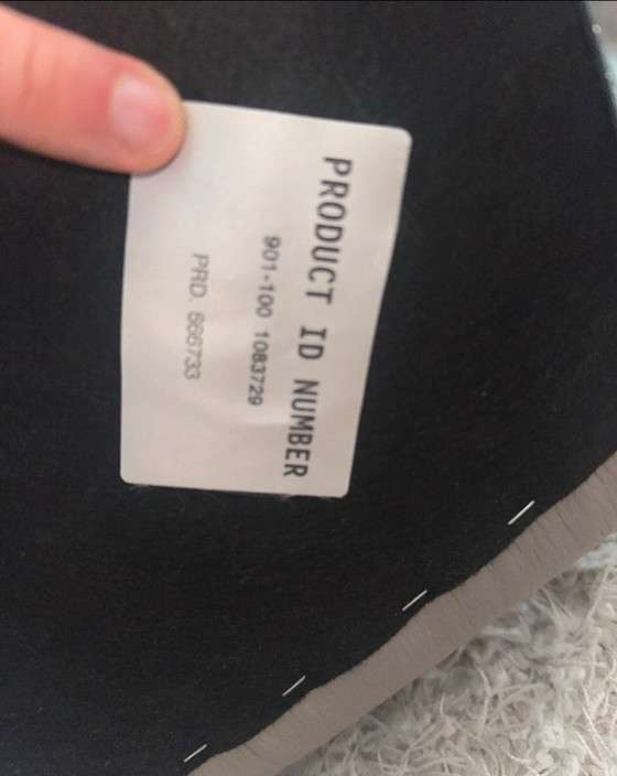 Image 1 of LeoLux Design Sessel Leder grau-schwarz-beige