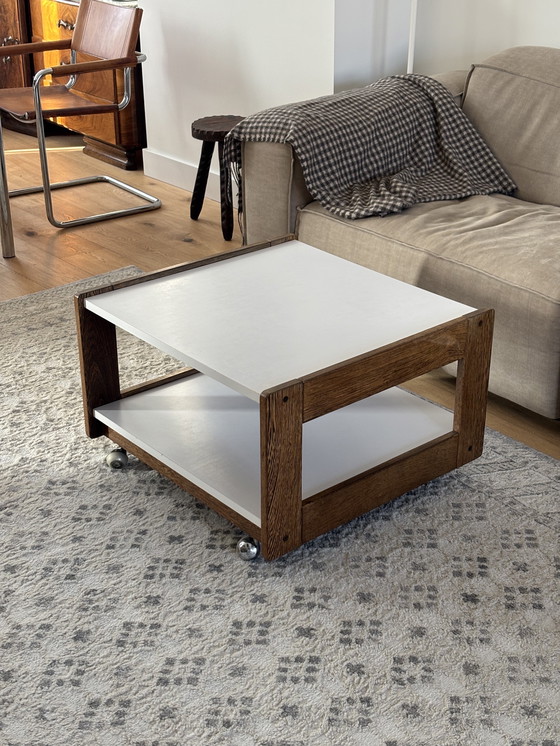 Image 1 of Cees Braakman (1917-1995), a wenge or Douglas fir and formica coffee table for Pastoe