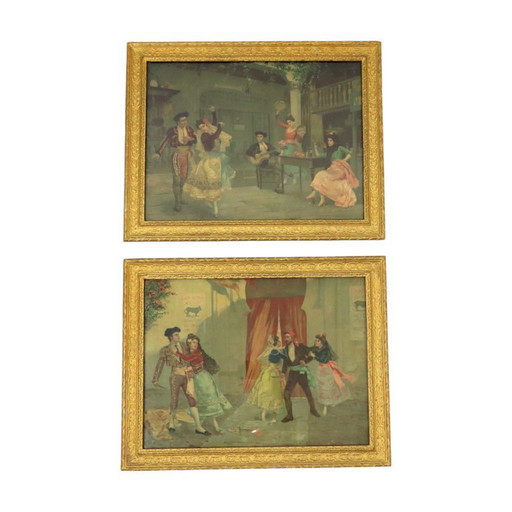Old Framed Prints Opera Carmen