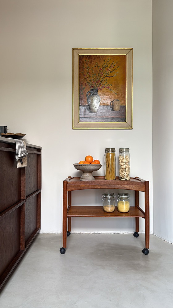 Image 1 of Vintage Danish Teak Wooden Trolley Bernstorffsminde