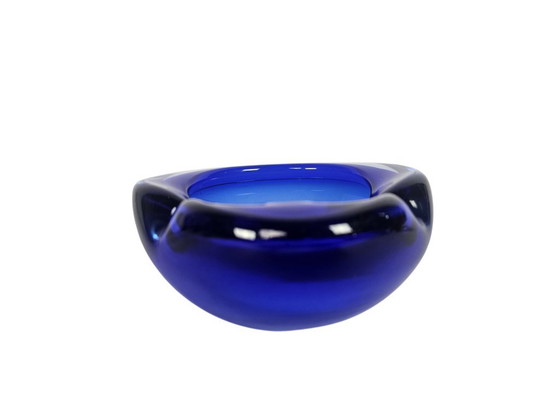 Image 1 of Murano - Sommerso - Flavio Poli  -  transparant  - blauw  - 60's