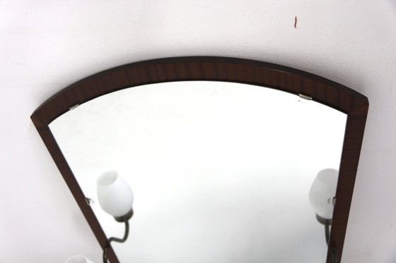Scandinavian Mirror in Teak, Glass and Wood, Sweden, 1950 (photo 5 of 6)