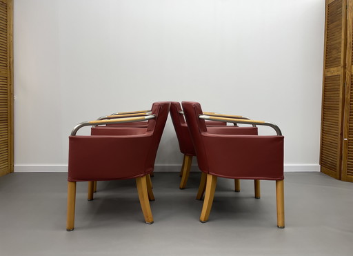 Giorgetti dining chairs 4 pieces model 'Liba'