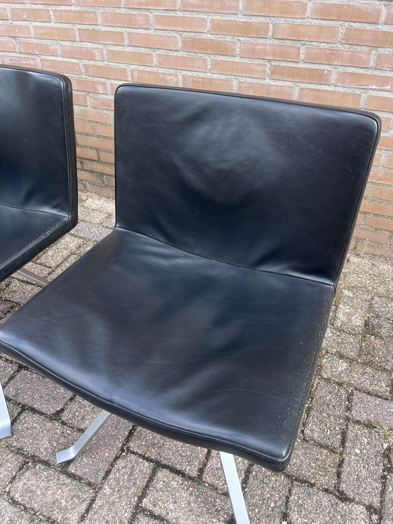 Image 1 of 4x tonon eetkamer stoel leer