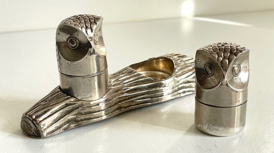 Image 1 of Service M.H. SEL POIVRE Metal Argenté VINTAGE