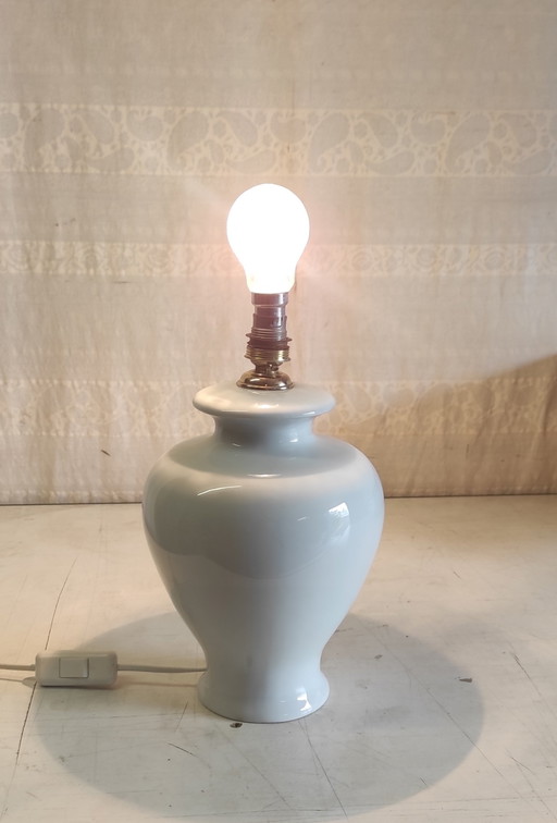 Lampvoet van Limoges-porselein - midden 20e eeuw