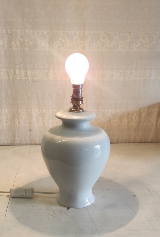 Image 1 of Lampvoet van Limoges-porselein - midden 20e eeuw