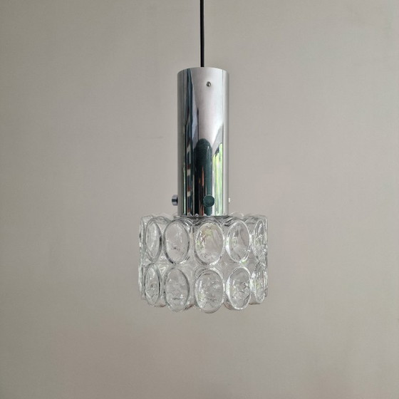 Image 1 of Lampe pendante vintage Glashütte Limburg - Helena Tynell Design - Verre Bulle - 1970 - Ø 22 cm