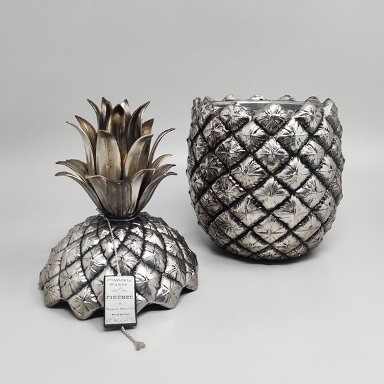 Image 1 of Splendido ananas portaghiaccio degli anni '60 di Mauro Manetti per Fonderia d'Arte Firenze. Prodotto in Italia.