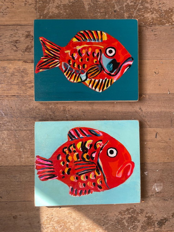 Painting of a fish on wood – Paintings & Drawings (photo 6 of 7)