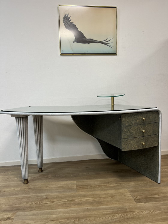 Image 1 of Bureau boomerang Art Déco