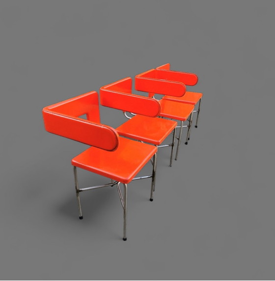 Image 1 of 4 Chaises Space Age (Italien)