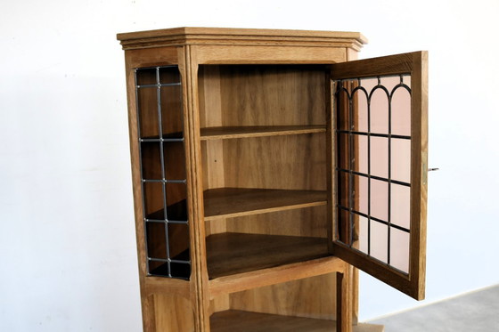 Image 1 of Brutalist Danish corner cabinet/display cabinet