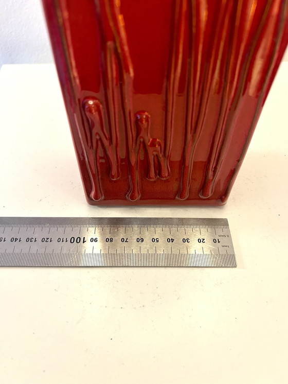 Image 1 of Moderne draadloze tafellamp - gemaakt van een vaas uit de jaren 70 - West-Duits aardewerk