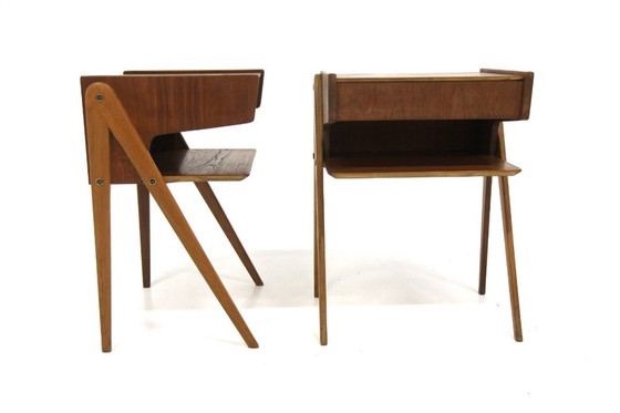 Image 1 of Set di 2 comodini in teak, Svezia, 1960