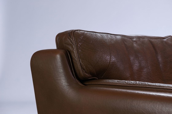 Image 1 of Large 3 seat leather Sofa Model V11A  by Illum Wikkelsø