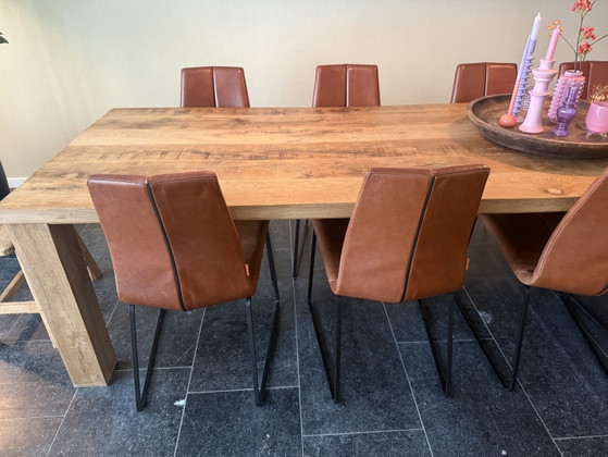 8 x Montis Ivy Sedia – Sedie da pranzo, Leather, Metal (photo 3 of 9)