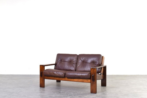 Brutalist Bonanza Sofa by Esko Pajamies for Asko, 1960s. – 2 seaters, Wood (photo 2 of 16)