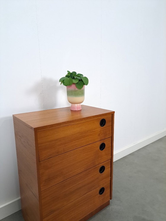 Image 1 of Scarpiera con maniglie rotonde nere, n. 2 vintage