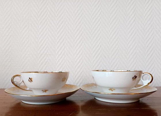 Image 1 of 6x Limoges porcelain gold cups