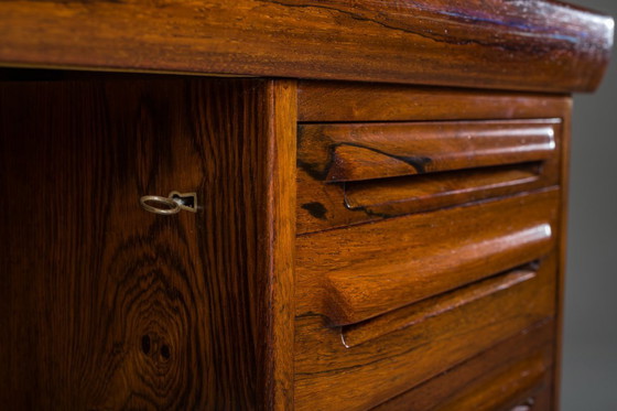 Image 1 of Moderner dänischer Chefschreibtisch Palisander von Ib Kofod Larsen für Faarup Møbelfabrik, 1960