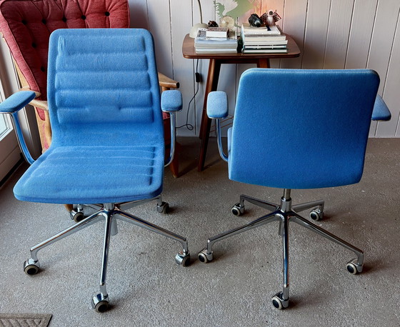 Image 1 of Cappellini Lotus office chair – design classic – blue